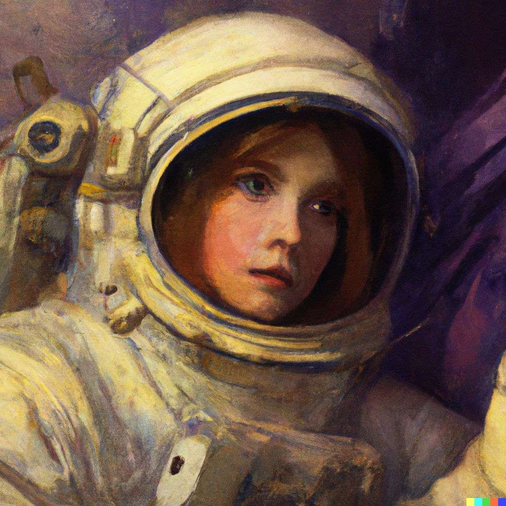 an astronaut, painting by John William Waterhouse